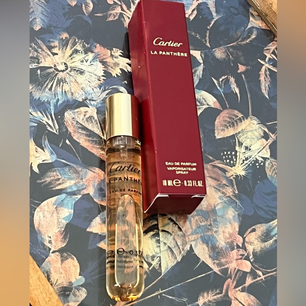 Cartier La Panthère Rollerball with Gold Cap and Red Box